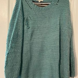Teal sweater